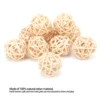 Sepak Takraw Toy Natural Color Rattan Safe and Harmless Parrot Small Animal Chew Toy for Parrot 2