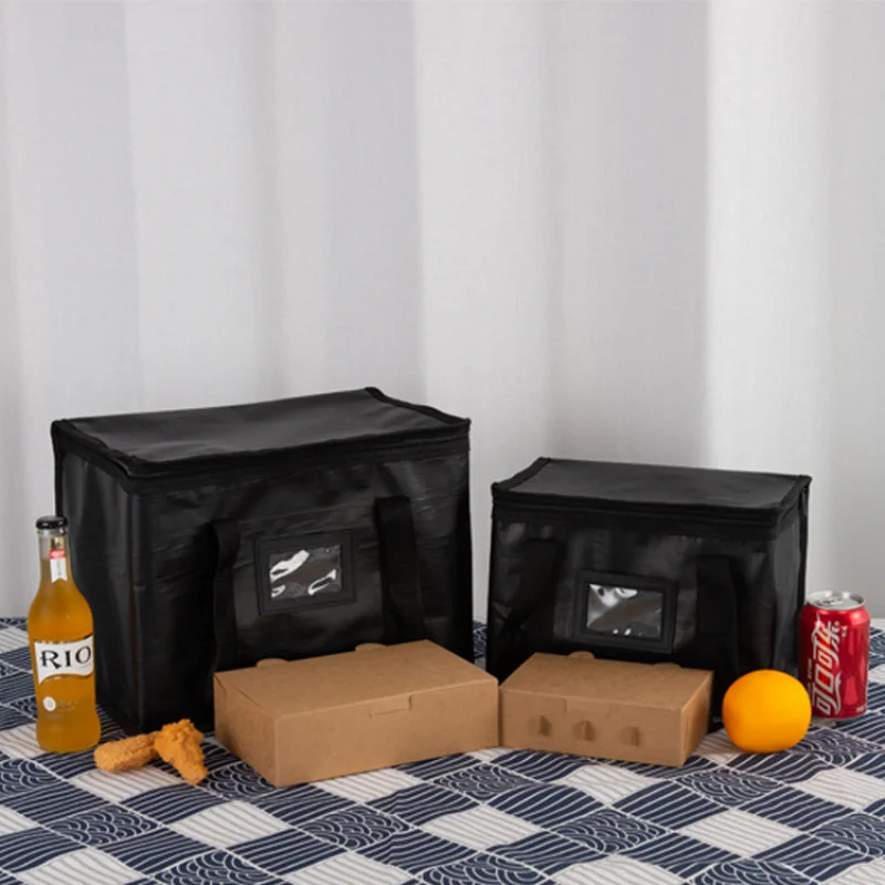 Insulated Thermal Cooler Bag Insulation To Keep Cold Large Capacity Portable Lunch Bag Zip Picnic Camping Tin Foil Food Bag