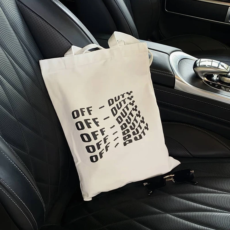 Women Bag Cheap tote bag Large Capacity Shoulder Shopper Canvas Letter Fashion Harajuku Goth Y2K Female Ulzzang Handbags |