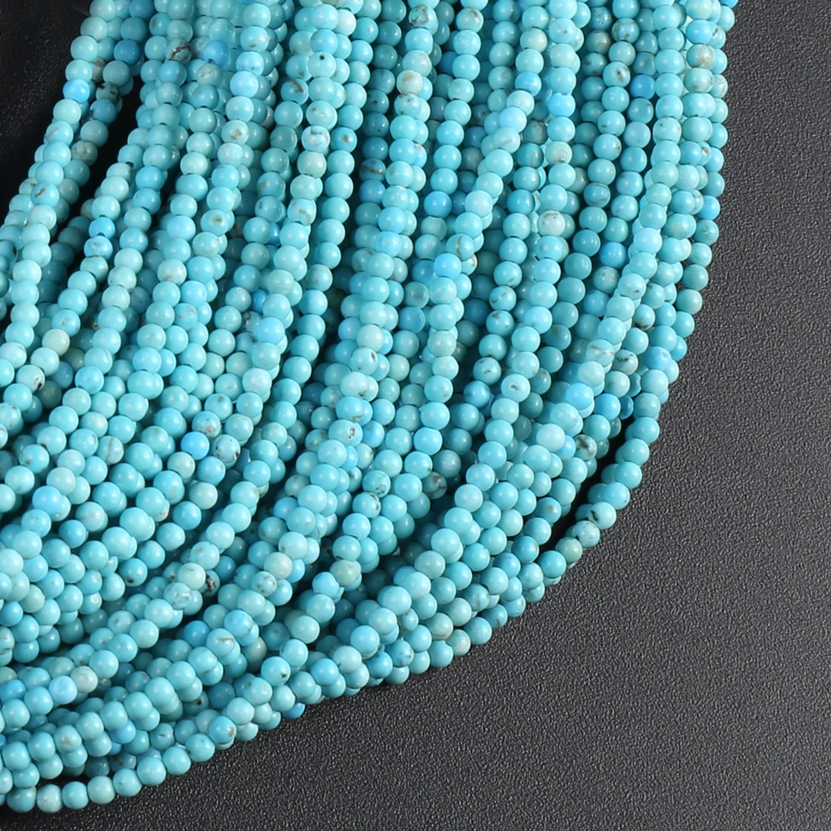 

Small Beads 2 MM Natural Stone Green Turquoise Isolation Beads For Jewelry Making DIY Necklace Bracelet Earrings Accessory