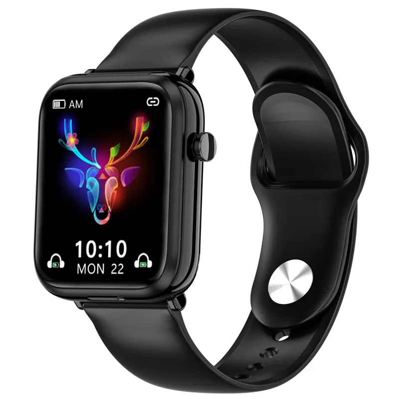 2022 New Smart Watch TWS Bluetooth Headset 2 in 1 Men's IP67 Waterproof Electronic Watch Sports Fitness Heart Rate Smartwatch 