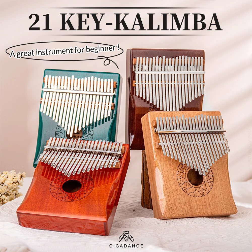 Kalimba 21 tu lar parmak ba parmak piyano kat ah ap Calimba ile acemi i in nota kitab m zikal klavye profesyonel enstr man hediye