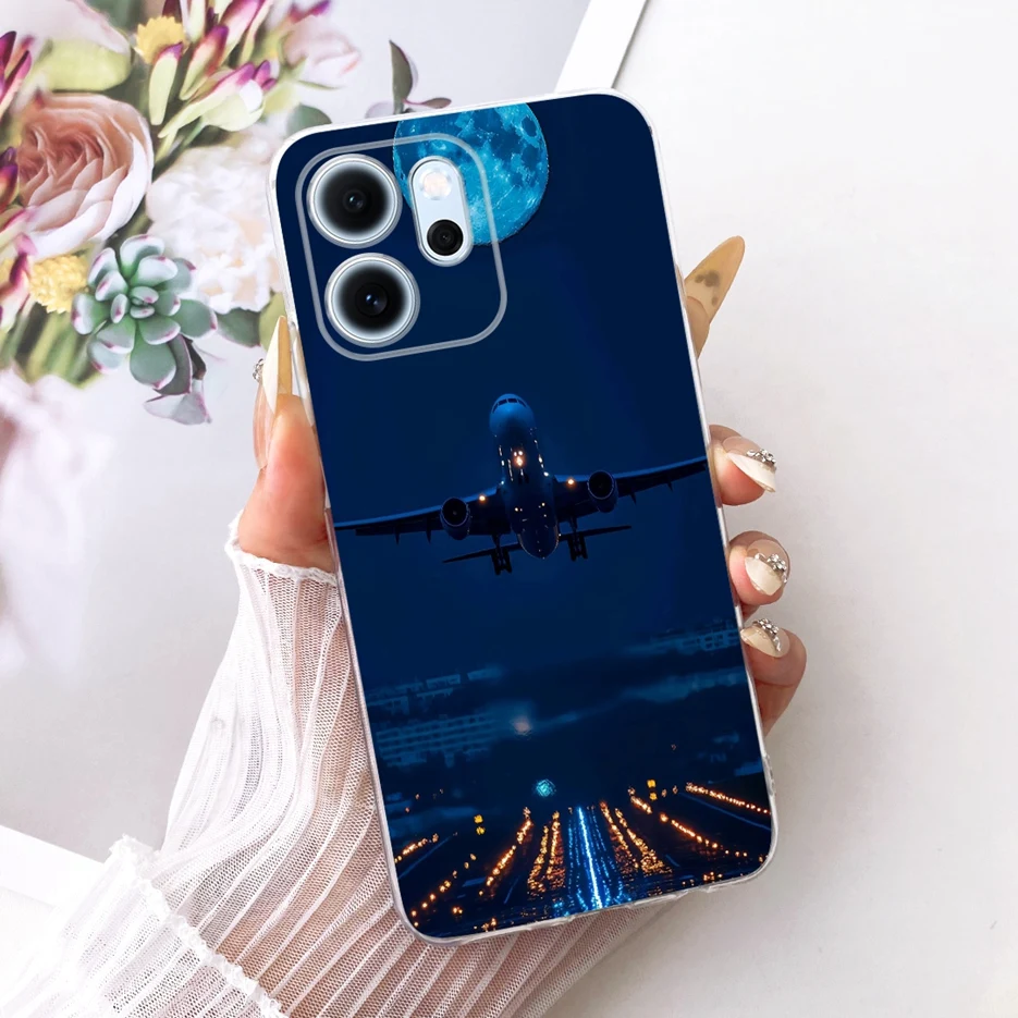 Colorful Flowers Painted Soft Slim Phone Case Cover