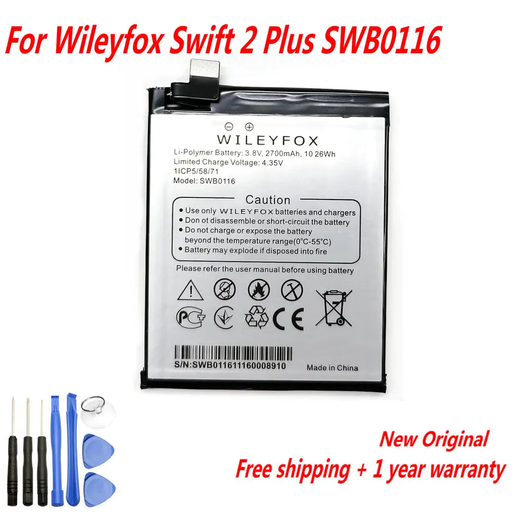 

NEW Original 3.8V 2700mAh SWB0116 Battery For Wileyfox Swift 2 Plus Mobile Phone