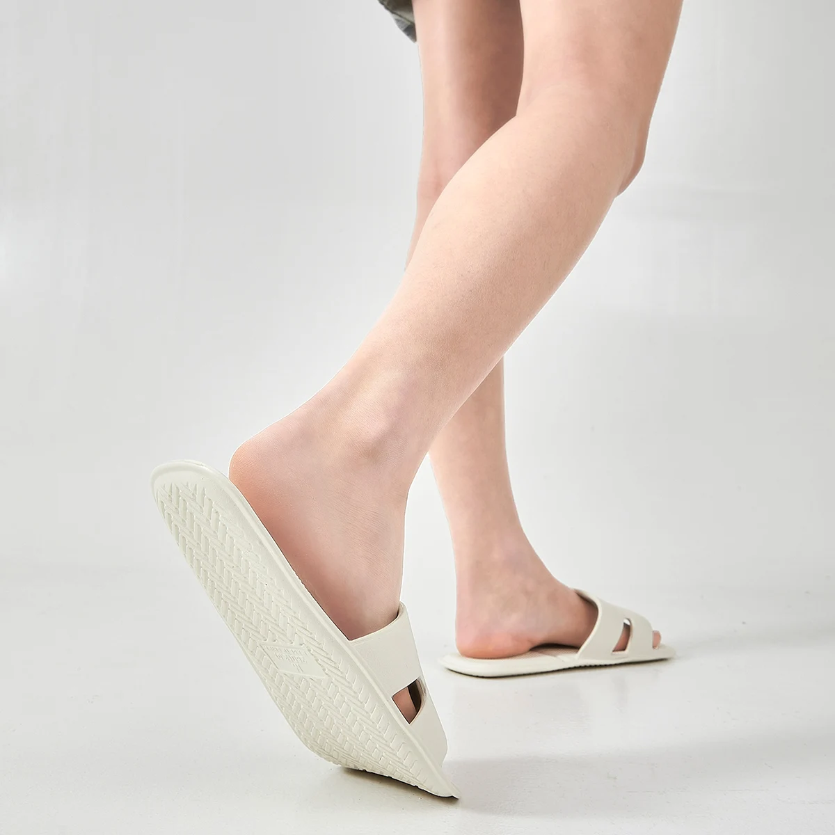 Foldable House Slipper Hotel Travel Shoes Non disposable Non-Slip Portable Home Guest Use Women Slides Flat Salon Homestay Hotel 5