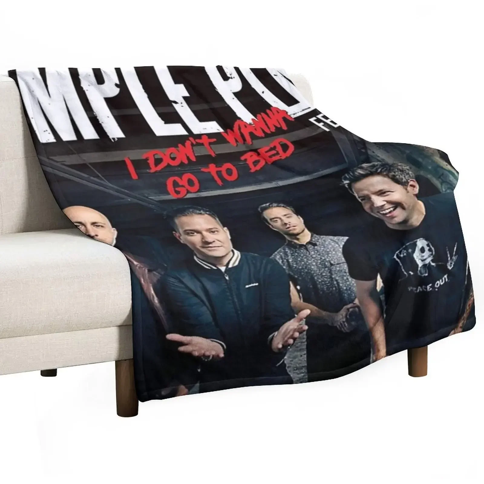 

Go To Bed Concert Man Throw Blanket Custom Thins Travel Blankets