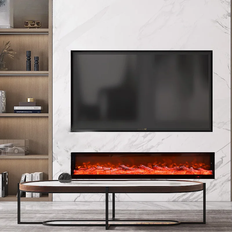 

Fireplace core simulation fire electric fireplace decoration living room background wall embedded simulation flame heating