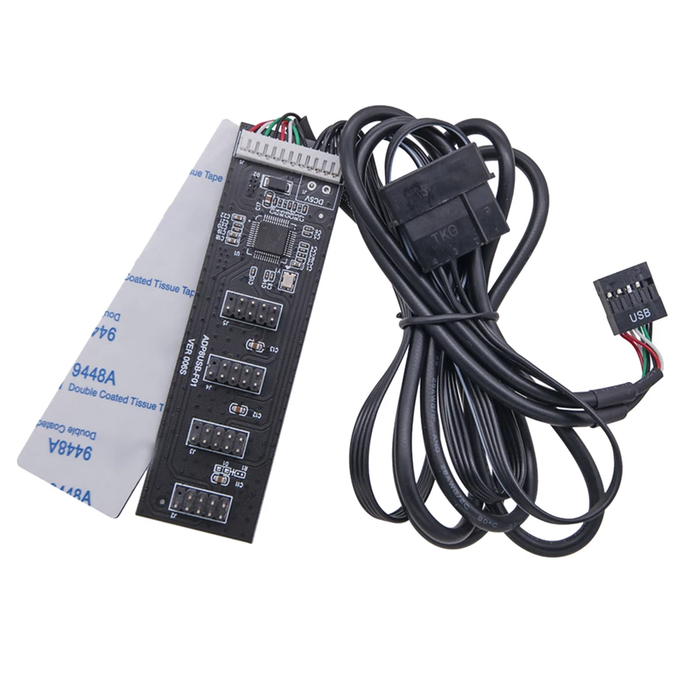 USB 2.0 9Pin Header Extension Hub Splitter Adapter