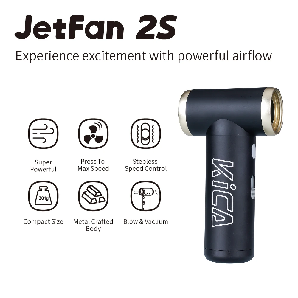 KICA Jetfan 2S Electric Air Blower Portable Turbo Fan Rechargeable Cordless Compressed Air Duster Cleaner For Computer Jet Fan 2 handheld fan
