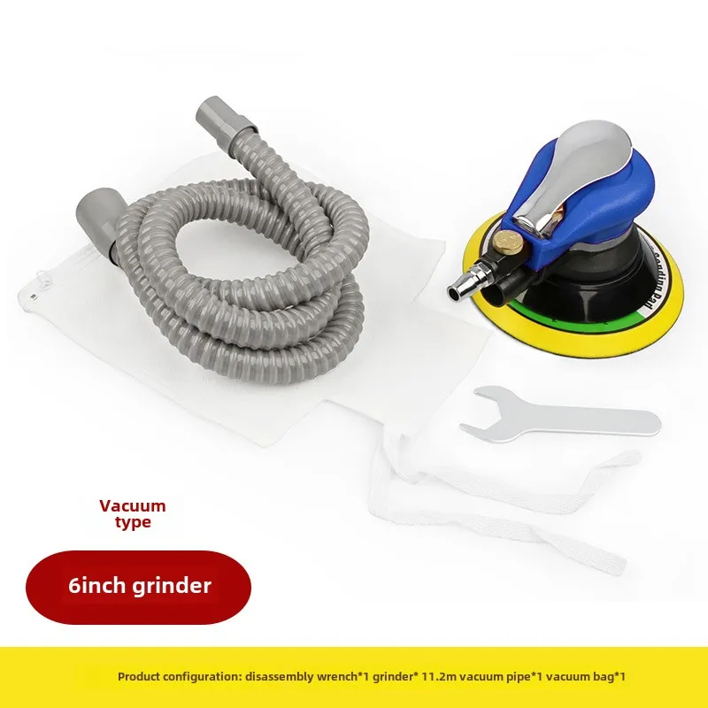 5/6 Inch 10000 rpm Vacuum cleaner Air Sander Pneumatic Sander Grinder Polisher Sanding Machine Car Waxing Tool 2