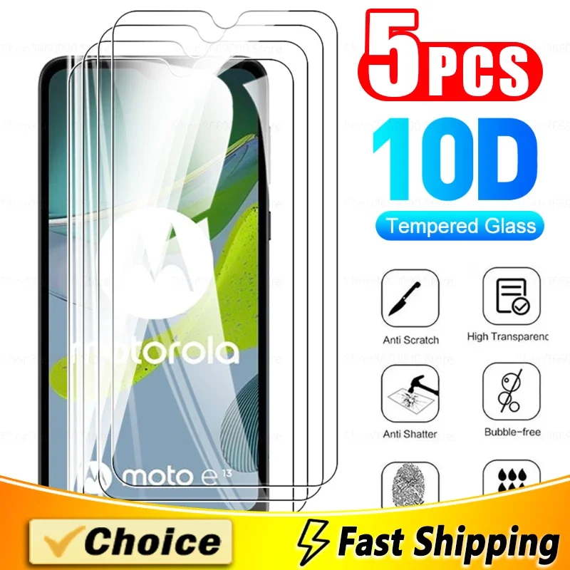 Закаленное стекло для Motorola Moto E(2022US) E7i Power E13 40 32, защитная пленка для Motorola Moto Edag S 20 Pro Lite 30, 5 шт.