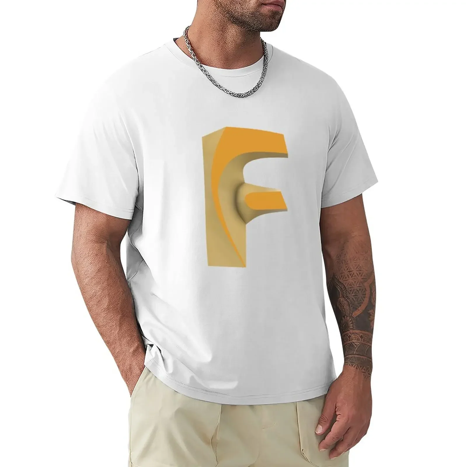 T-Shirt Firmata Fusion 360 Top Abbigliamento Vintage Camicie Da Allenamento Da Uomo Semplici