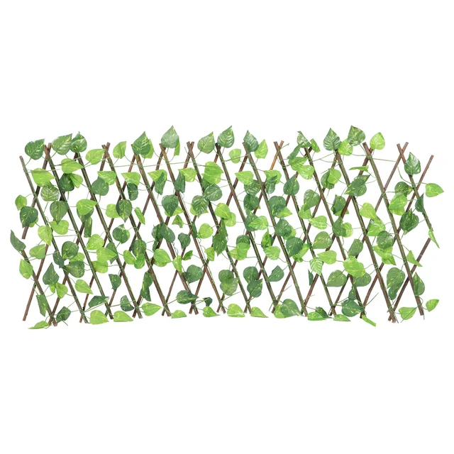 Zöld Kerítés Műszál Növények Sövénykert Nyújtható Mesterséges Levél Képernyő Erkély Esküvői Dekoráció Fal Díszítés