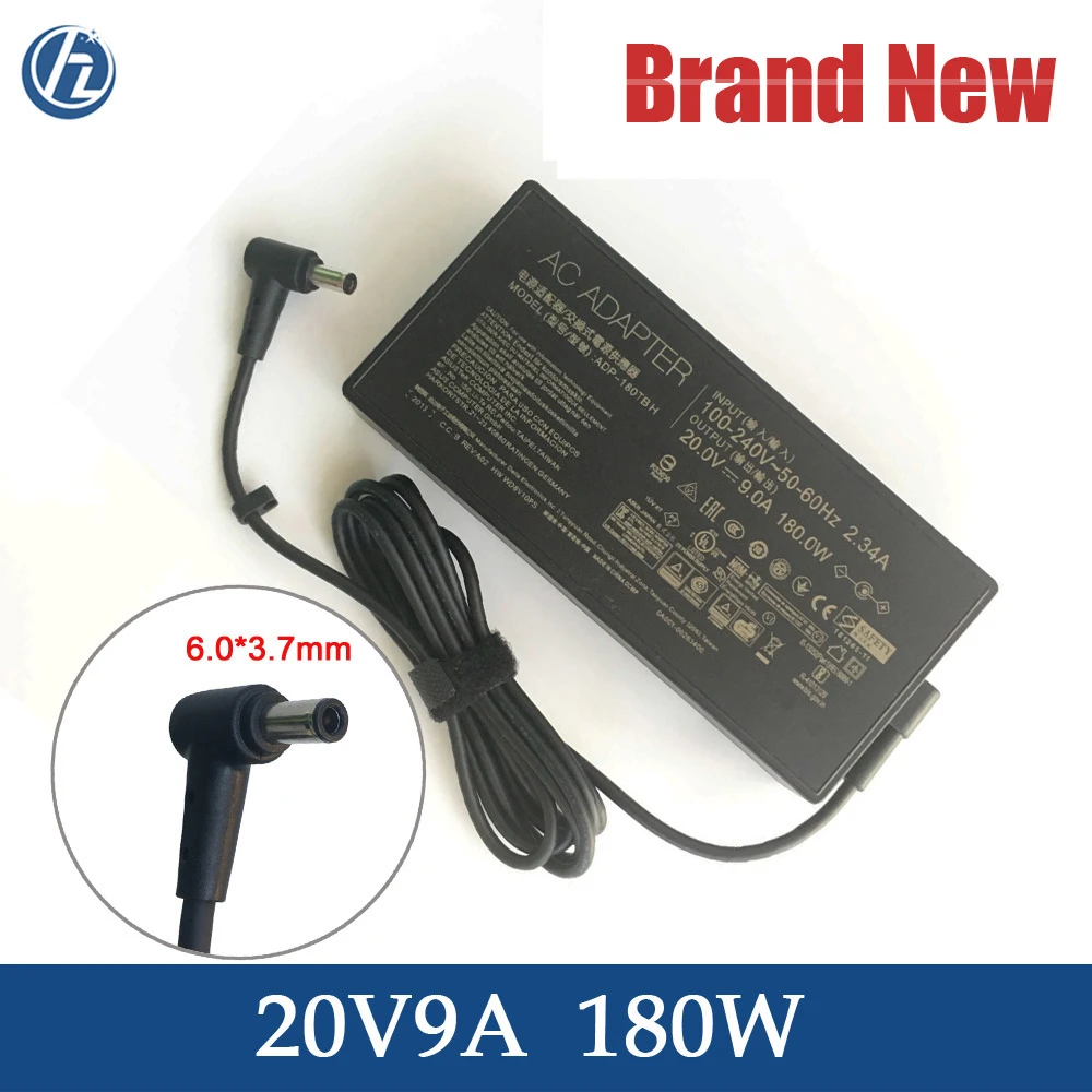 Genuine Ac Power Supply 20V 9A 180W ADP 180TB H 6.0x3.7mm For Asus ROG Zephyrus GA502DU Laptop Charger|AC/DC Adapters| - AliExpress