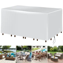 Premium Outdoor Furniture Cover Set - Full Size, Waterproof & UV Resistant - 160x160x80CM (Silver)