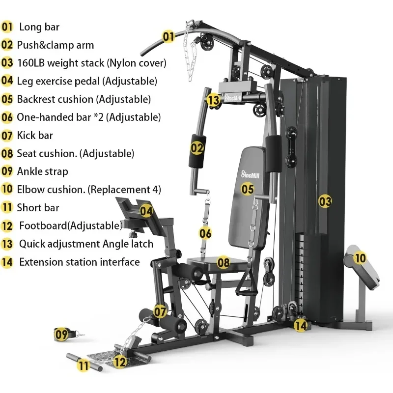 Multifunction Home Gym Machine 4