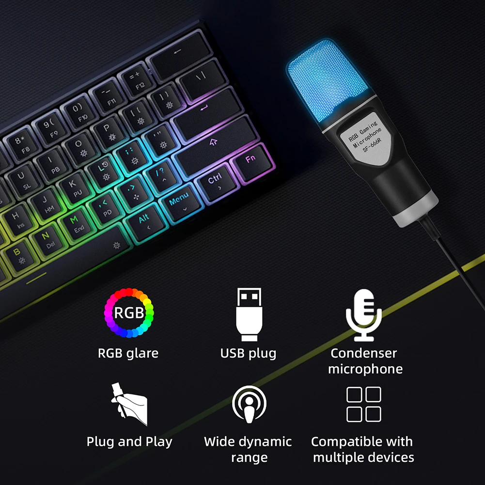 ﰢ밡 ִ RGB ũ ܵ  USB Ŀ, ̽ ĵ, ĳƮ  Ʃ Ʈ ũž PC