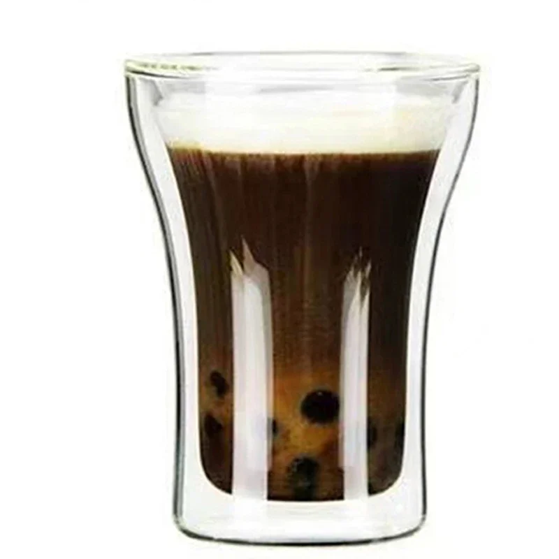 Double Wall Glass Coffee Cup - كوب قهوة زجاج مزدوج...