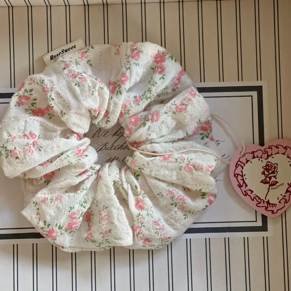 

Маленькие эластичные резинки для волос с цветочным принтом модные аксессуары хлопковые милые головные уборы резинки для волос кружевные резинки для волос для девочек