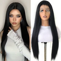Charisma Synthetic Lace Front Wig Long Silky Straight Hair Heat Resistant Hair Synthetic Wigs For Women Ginger Blonde Wig 1