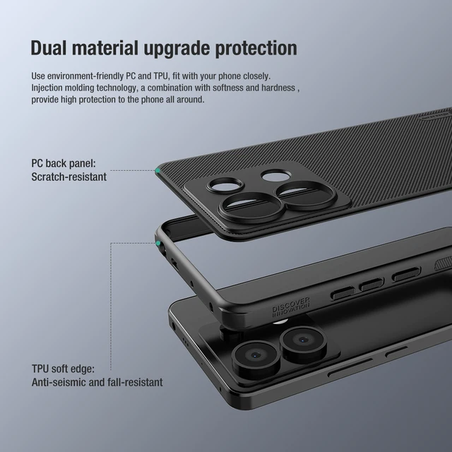 Frosted TPU Case Xiaomi Poco X6 Pro Black