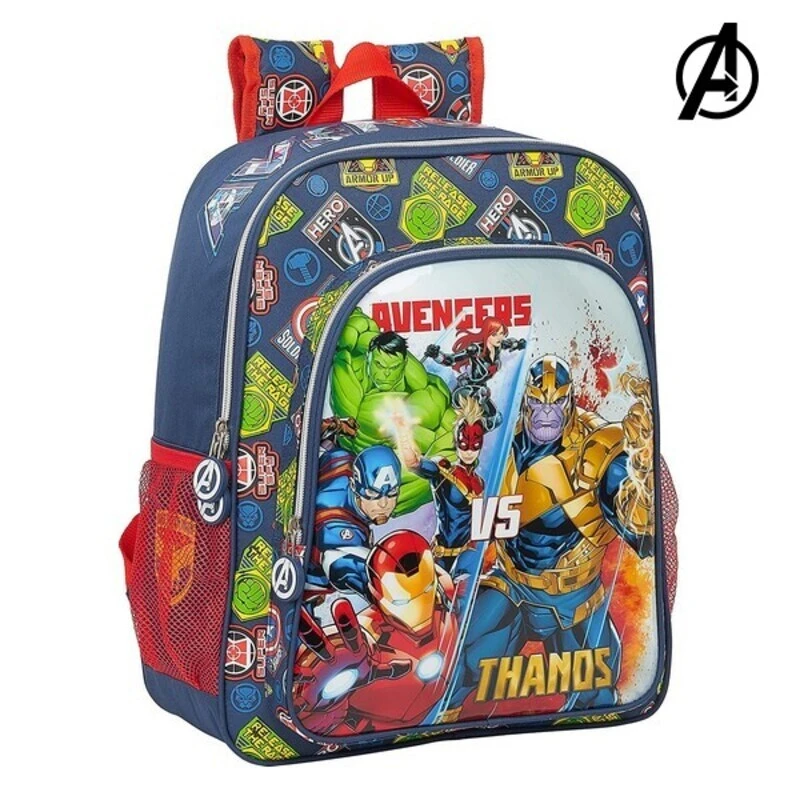 trabajo duro Cortar Álbum de graduación Mochila Escolar The Avengers Heroes Vs. Thanos Azul marino|Mochilas  escolares| - AliExpress