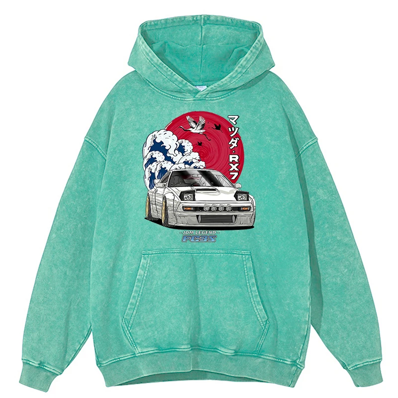 thumbnail image 1 of Sudadera con capucha de algodón 100 % extragrande para hombre, estilo vintage, desgastado, lavado, Think Like A Proton, Stay Positive, divertida, ciencia, 1 of 4