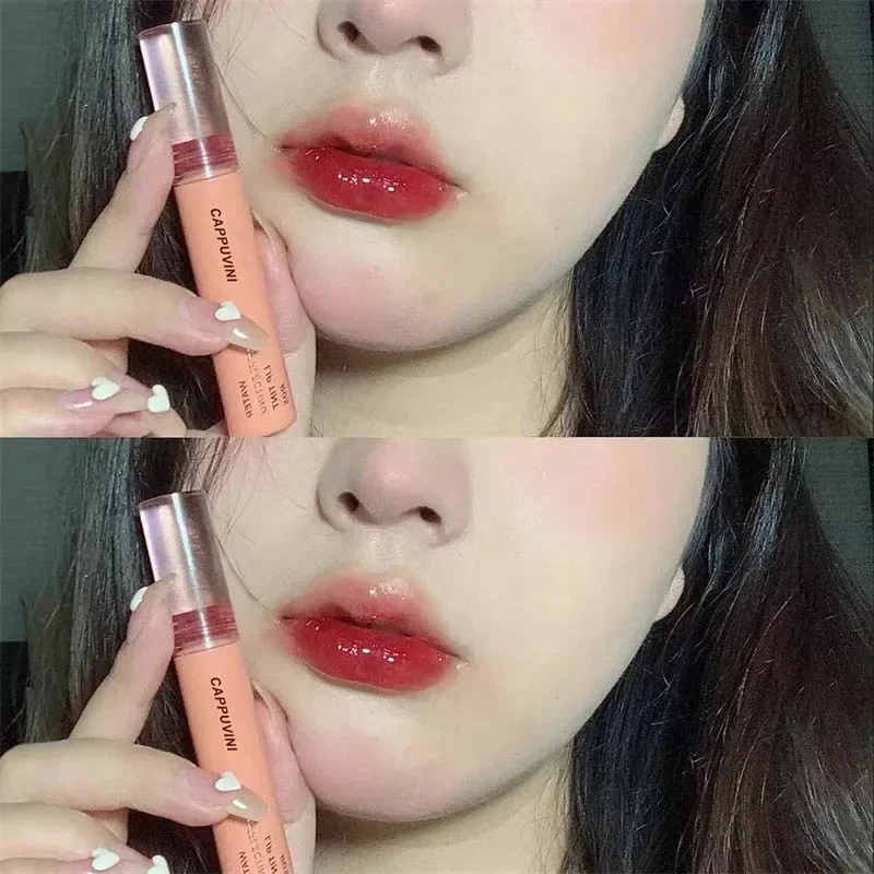2024 New 6 Color Mirror Dyeing Lip Gloss Moisturizer Liquid Lipstick Waterproof Long Lasting Red Lip Tint Korean Makeup Cosmetic 4