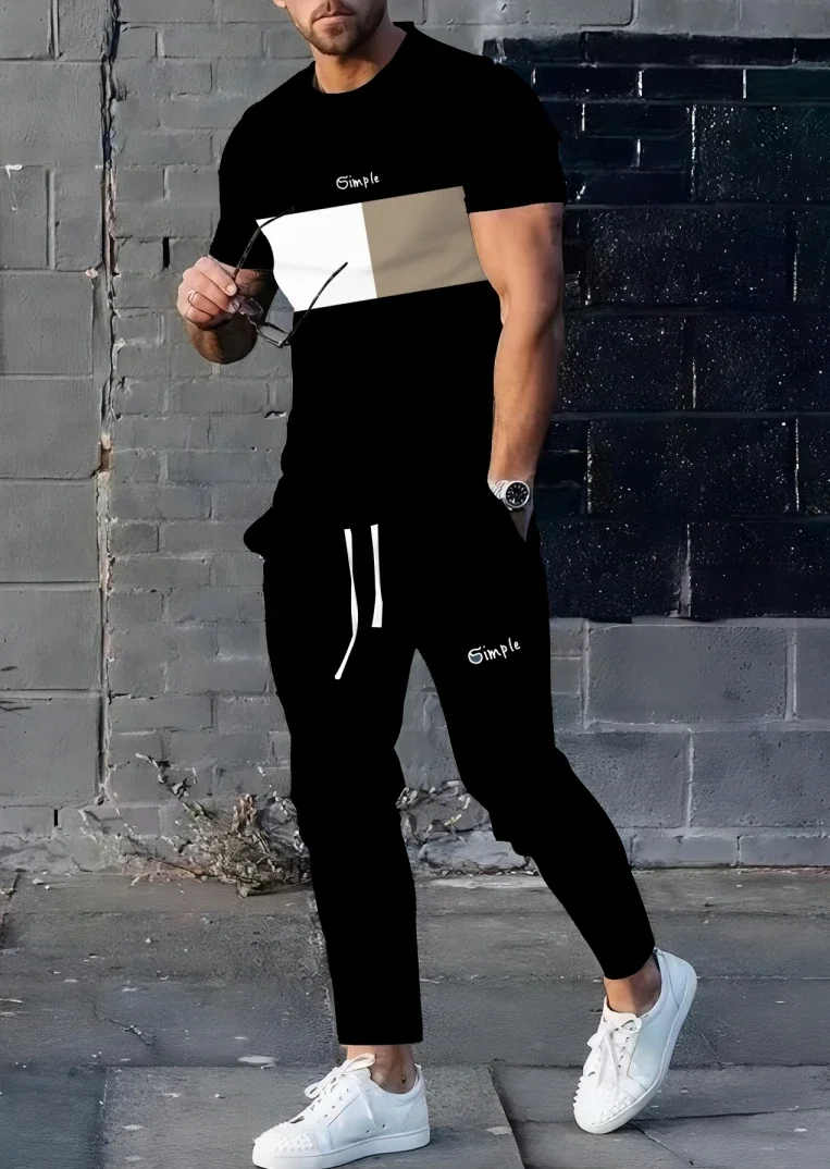 الرجال الصيف الربط رسالة ثلاثية الأبعاد نمط مطبوع تنفس التجفيف السريع قمة العصرية لينة الشارع الجولة الرقبة تي شيرت مجموعة