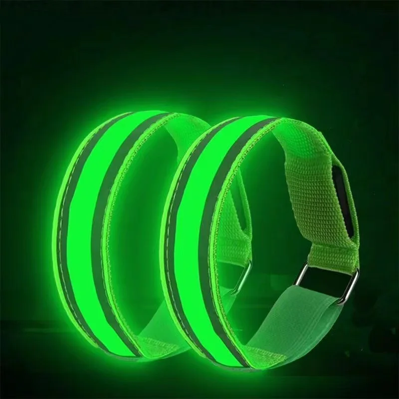 Night Running fluorescent wristband LED running light Cycling light wristband reflective armband Fluorescent wristband Light ban 5