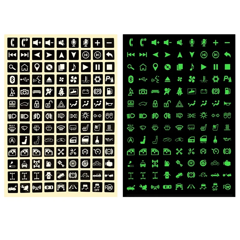 

Night Glow Rocker Switch Decal Label Circuit Panel Sticker Car Boat Truck Marine Decoration Car Styling Accessories Fluorescence