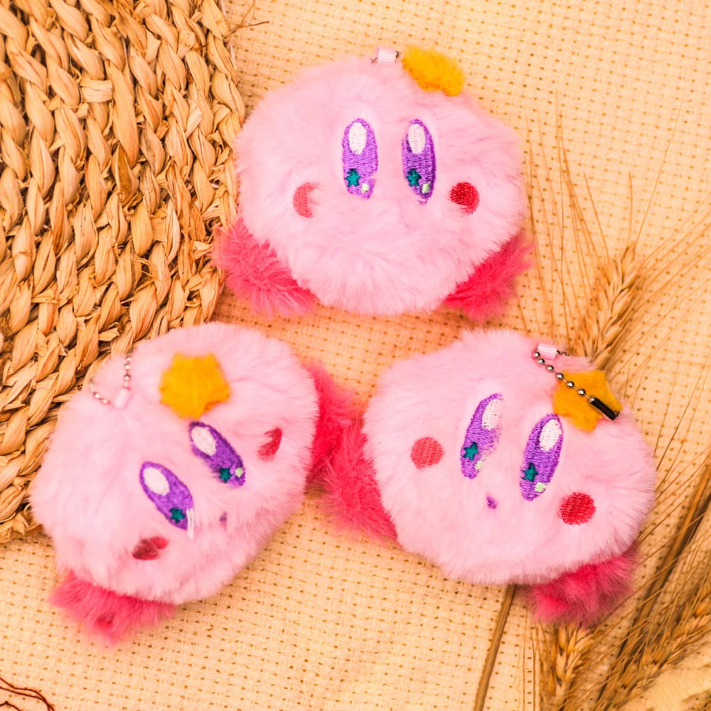 

Wholesale Toy Kirby Plush Keychain Kawaii Plushies Sanrio Keyring Doll Stuffed Backpack Pendant Decorative Accessories Gift Girl