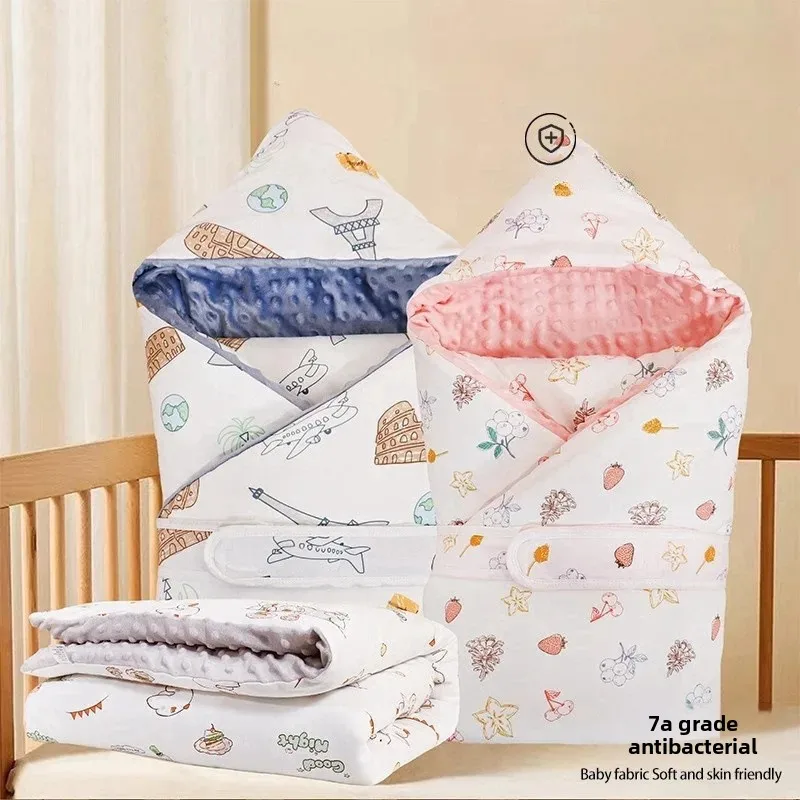 Pure Cotton Thickened Winter Baby Wrap Blanket for Newborns Removable Charnley Pack Delivery Room Baby Supplies Newborn Wrap