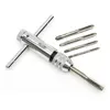 Adjustable T-Handle Ratchet Tap Holder Wrench M3 M4 M5 M6 M8 Machine Screw Thread Metric Plug T-shaped Tap 5