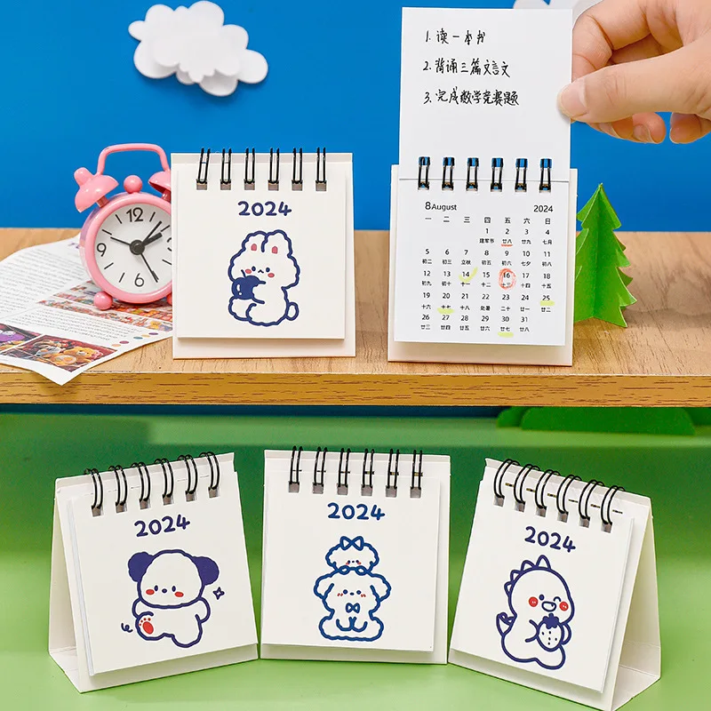 Cute Cartoon Desk Calendar for Office Desktop