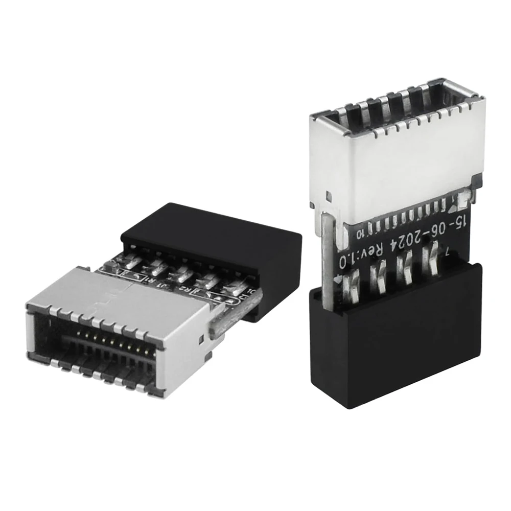 데스크탑 PC용 전면 패널 헤더 키-A 소켓 컨버터 마더보드 익스텐션 어댑터, USB 2.0 9 핀-USB 3.1 타입-E 20 핀