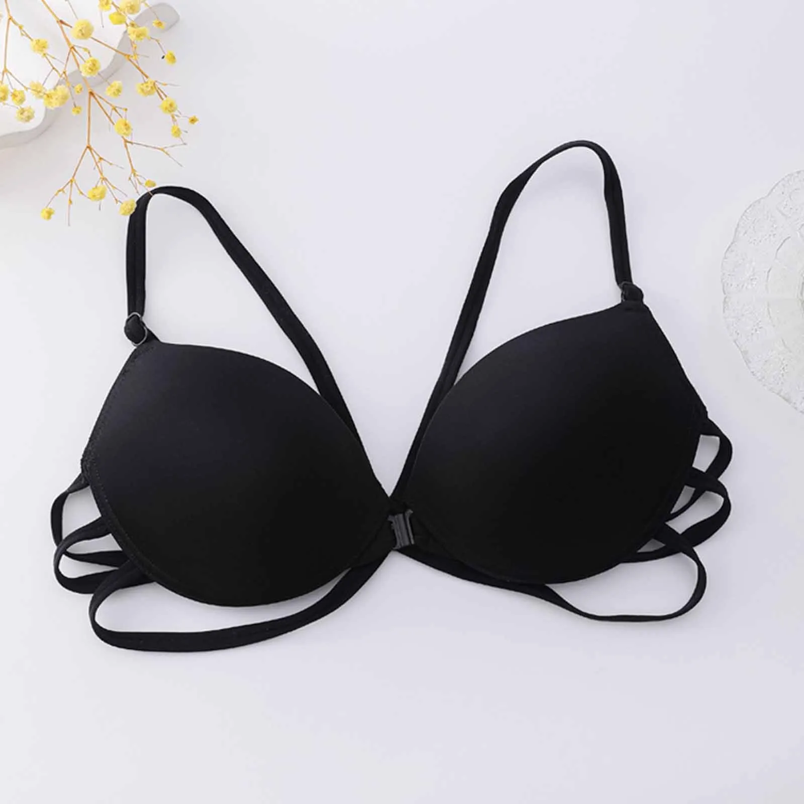 

Women Bras Seamless Underwear Bra Push Up Bralette Wire Free Strap Brassiere Women'S Wireless Lightly Lined Comfort Bra Everyday