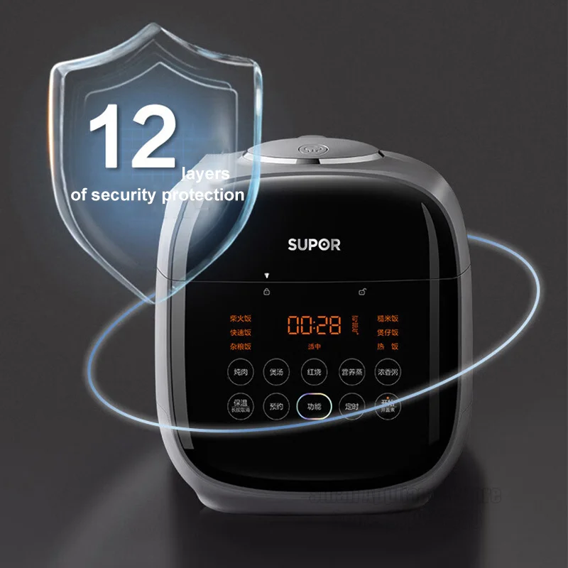 Pressure Cooker SUPOR 2.3L Electric Pressure Cooker SY-23FC8039Q Smart Home Rice Cooker 220V Reservation Kitchen Appliance