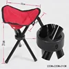Outdoor Small Folding Triangular Stool Fishing Chairs Camping Multifunction Benches Foldable Stools Household Daily Park chairs 6