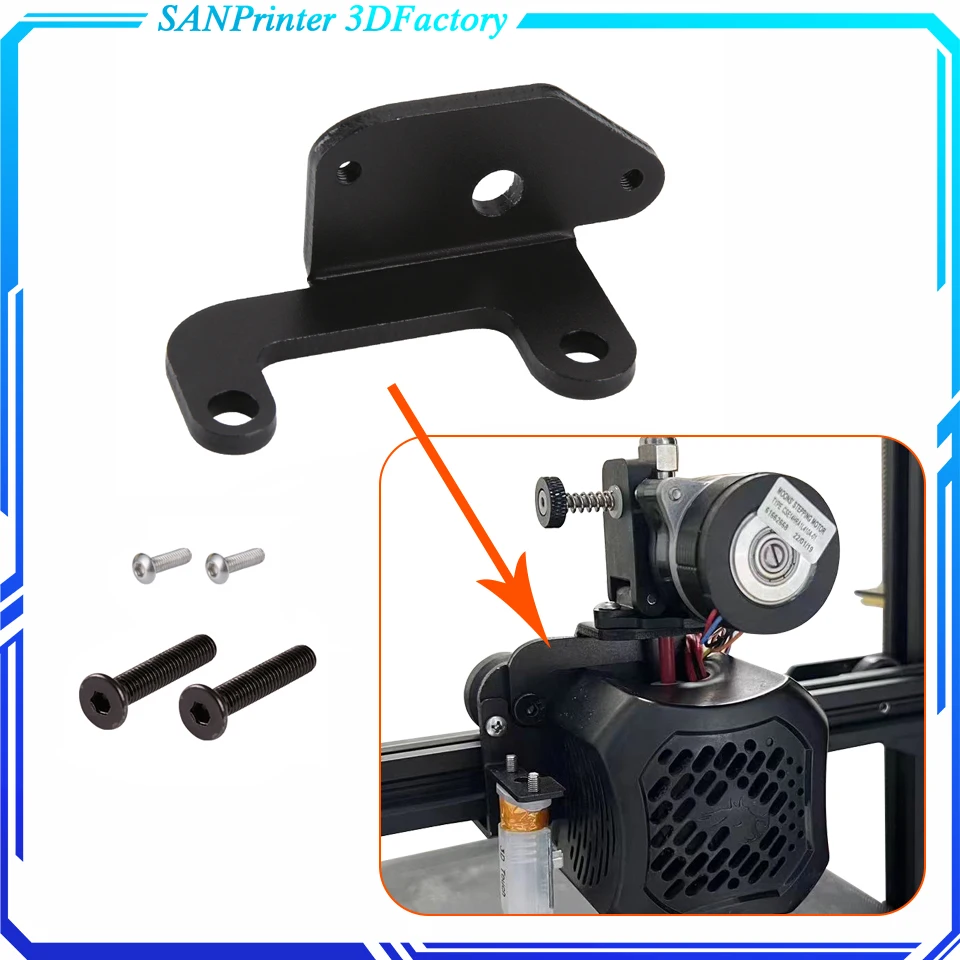 Extruder Mounting Bracket For Extruder V1.5 / CR-10 / Ender-3 Metal Extruder Aluminium Alloy Bracket 3D Printer parts xcr 3d printer parts 2in1 out hotend extruder fan mounting bracket 12v 24v dc 3010mm cooling fan holder external base extension