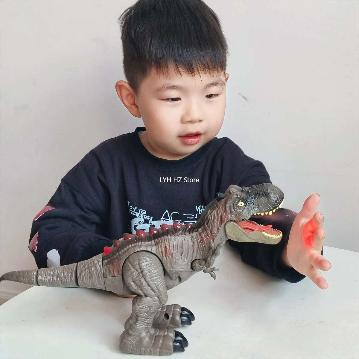 NEXBOX Op afstand bestuurd dino-cadeau voor kinderen, RC T-rex dinosaurusspeelgoed, elektrische kerst, verjaardag, prehistorische wezens voor jongens en meisjes van 3 tot 12 jaar