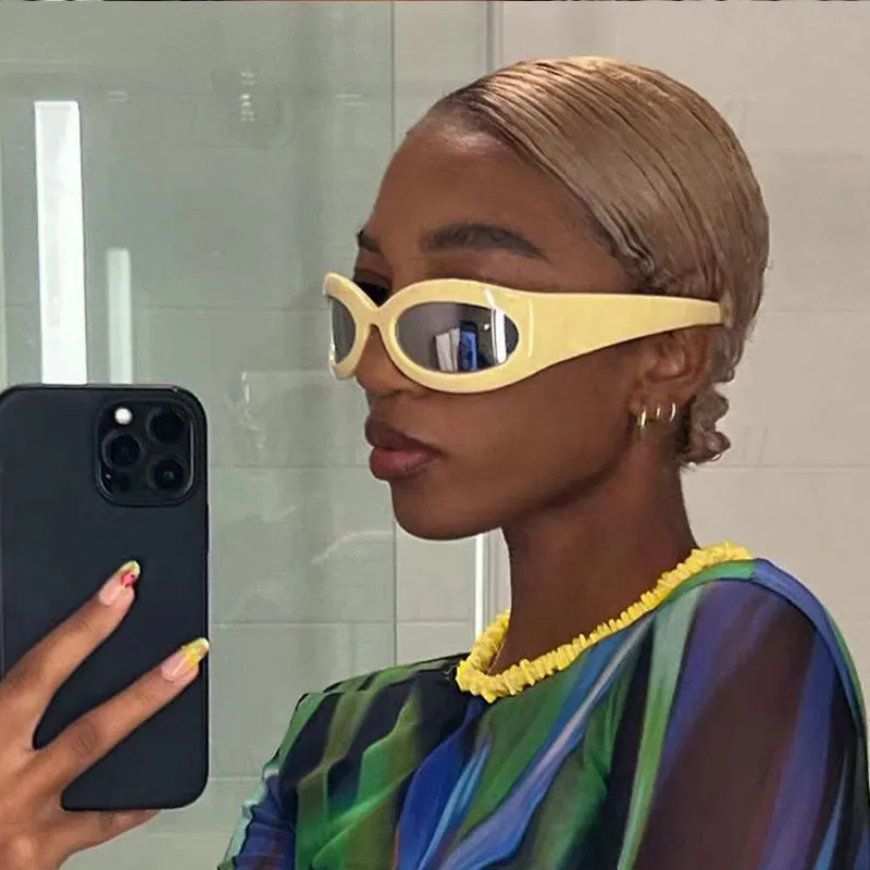 

DYTYMJ New 2023 Sports Sunglasses Women Millennial Futuristic Retro Sunglasses Fashion Sunshade Glasses Lunette De Soleil Femme