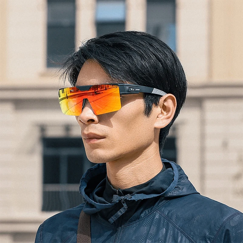 Enhanced Outdoor Sports Sunglasses with Polarized Flip Lens and UV Protection