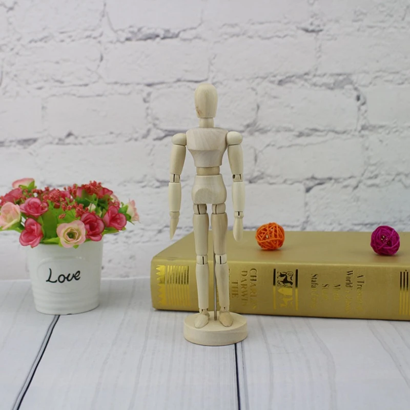 Wooden Drawing Draft 14 Various Poses Drawing Material Movable Model Doll 14 Cm