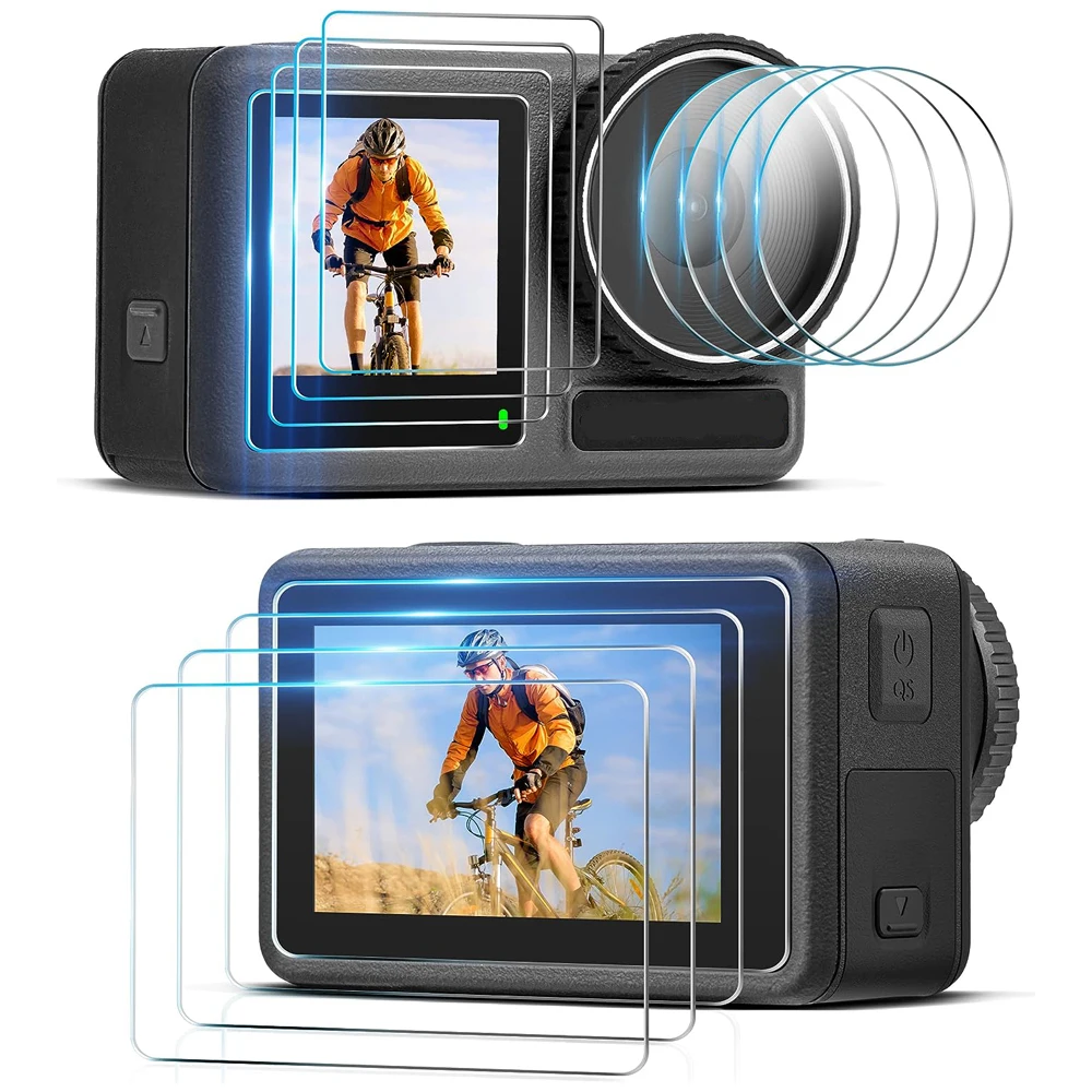 Description Picture 5 of itemTempered Glass for DJI OSMO Action 4 Front Back Screen Protector Camera Lens Cover Anti-scratch Protective Film for DJI Action4