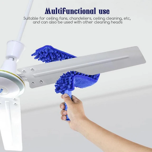 Microfiber Duster Cleaning Brush Dust Cleaner Bendable Handle Soft Ceiling  Fan 