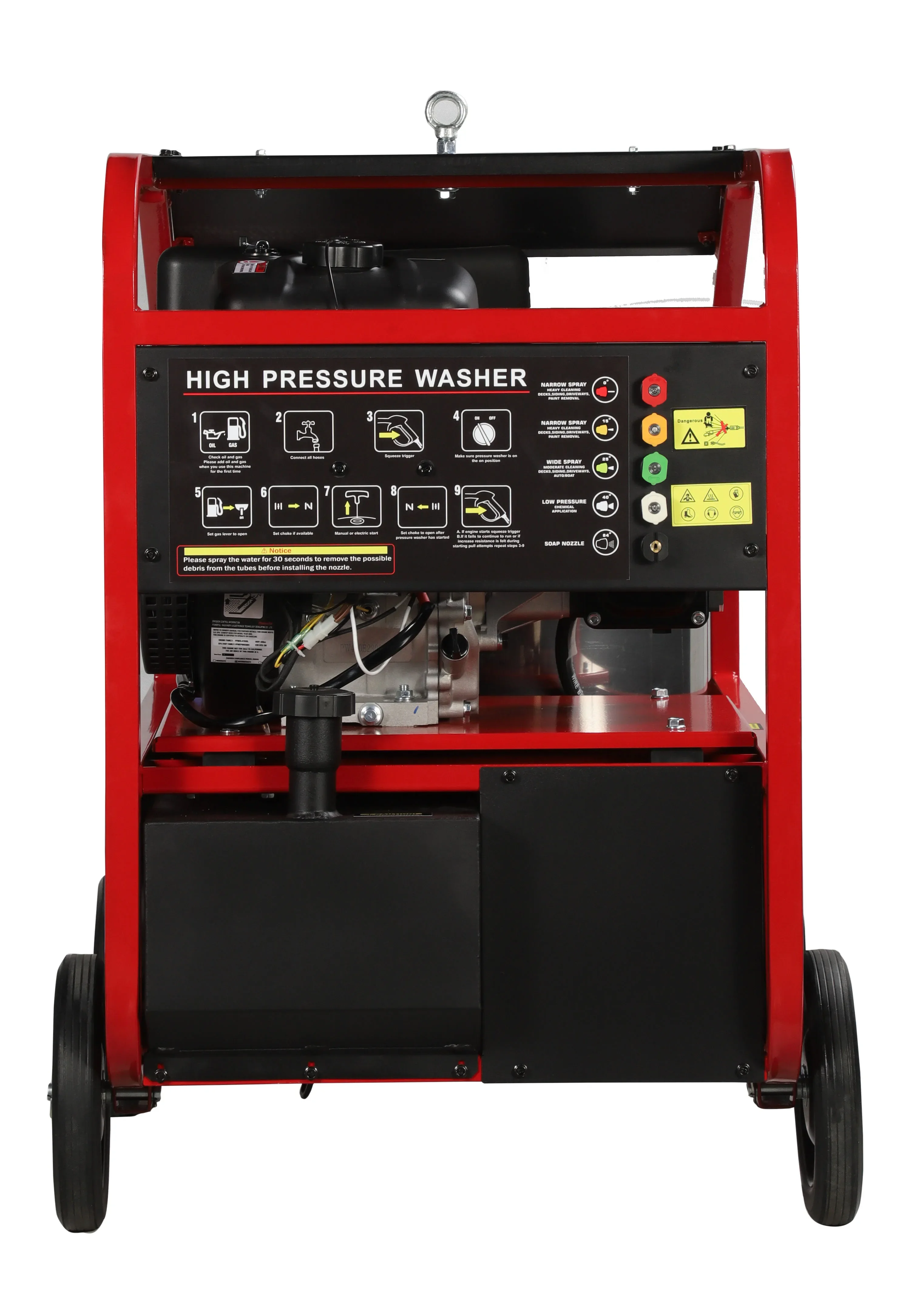 Hot Selling 4000 PSI Gasoline Hot Water Pressure Washer With Adjustable Temperature 6