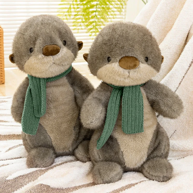 26/40CM Otter Plushie Cute Sea Otter Plush Toy Fluffy Comfortable Feel Stuffed Animals Otter Kids Baby Birthday Christmas Gift