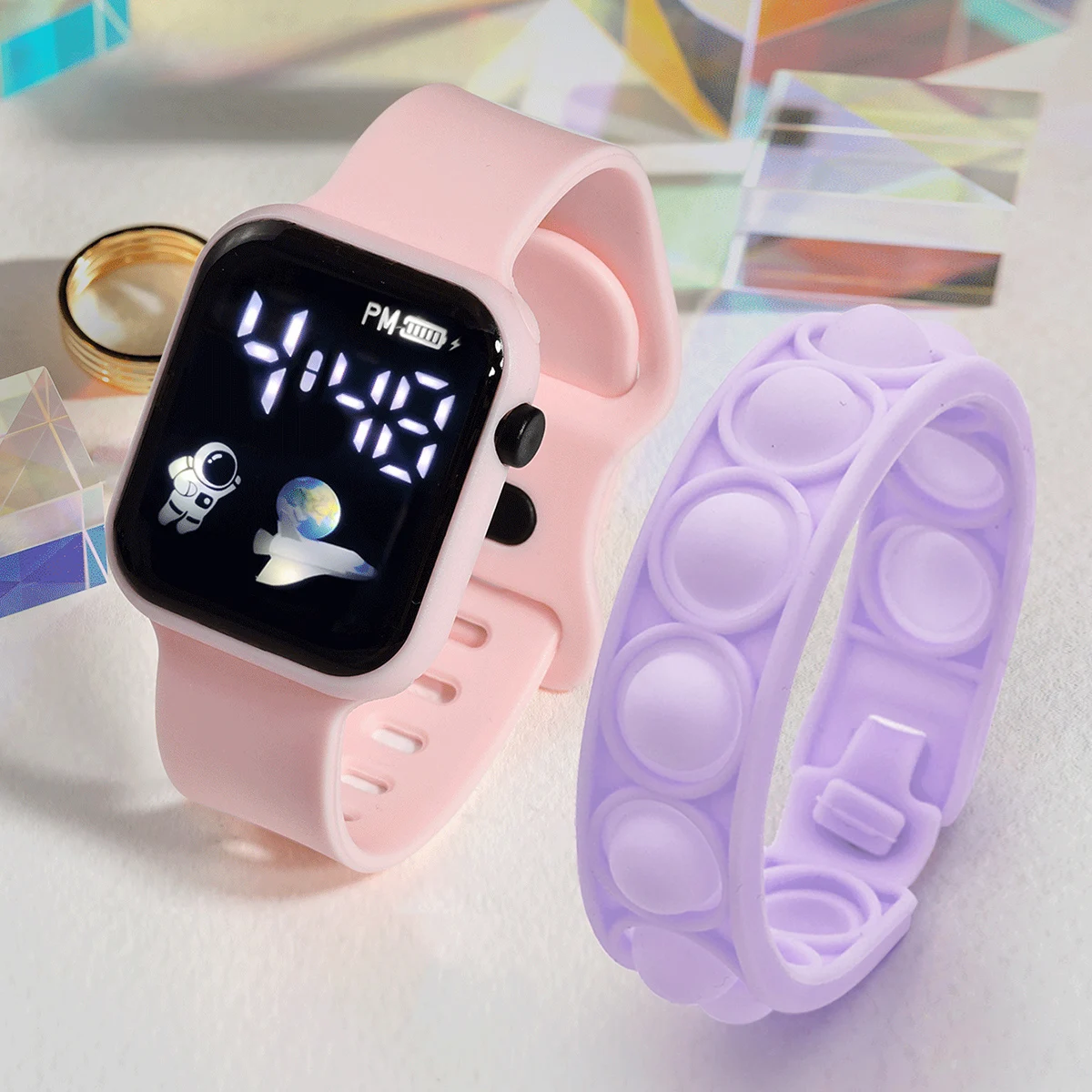 ساعة رياضية إلكترونية للأطفال ، سوار بسيط وعصري ،...