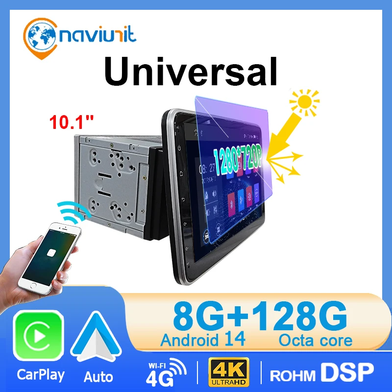 Android 14 Car Radio 2 din Stereo Autoradio Wireless Carplay Andriod Auto Universal WIFI 4G LTE GPS Car Audio Multimedia Player